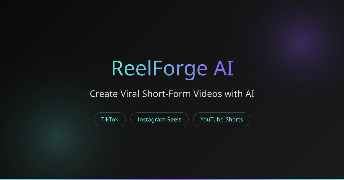 ReelForgeAI Screenshot